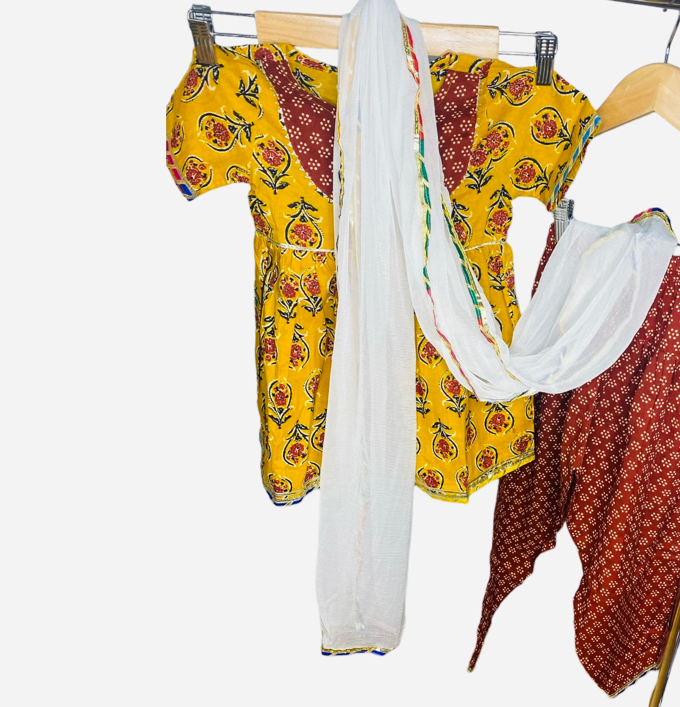 Girls Ethnic Cotton Salwar Suit Affordable Fashion