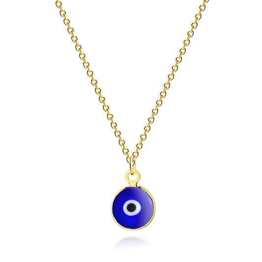 18K gold plated Stainless steel  Evil Eye necklace, Dubbai Gold Affordable Fashion