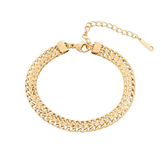 18K gold plated Stainless steel bracelet, Dubbai Gold Affordable Fashion
